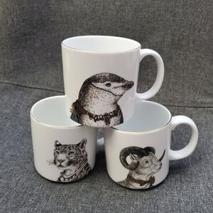 West Elm Gilded Dapper Animal Mug